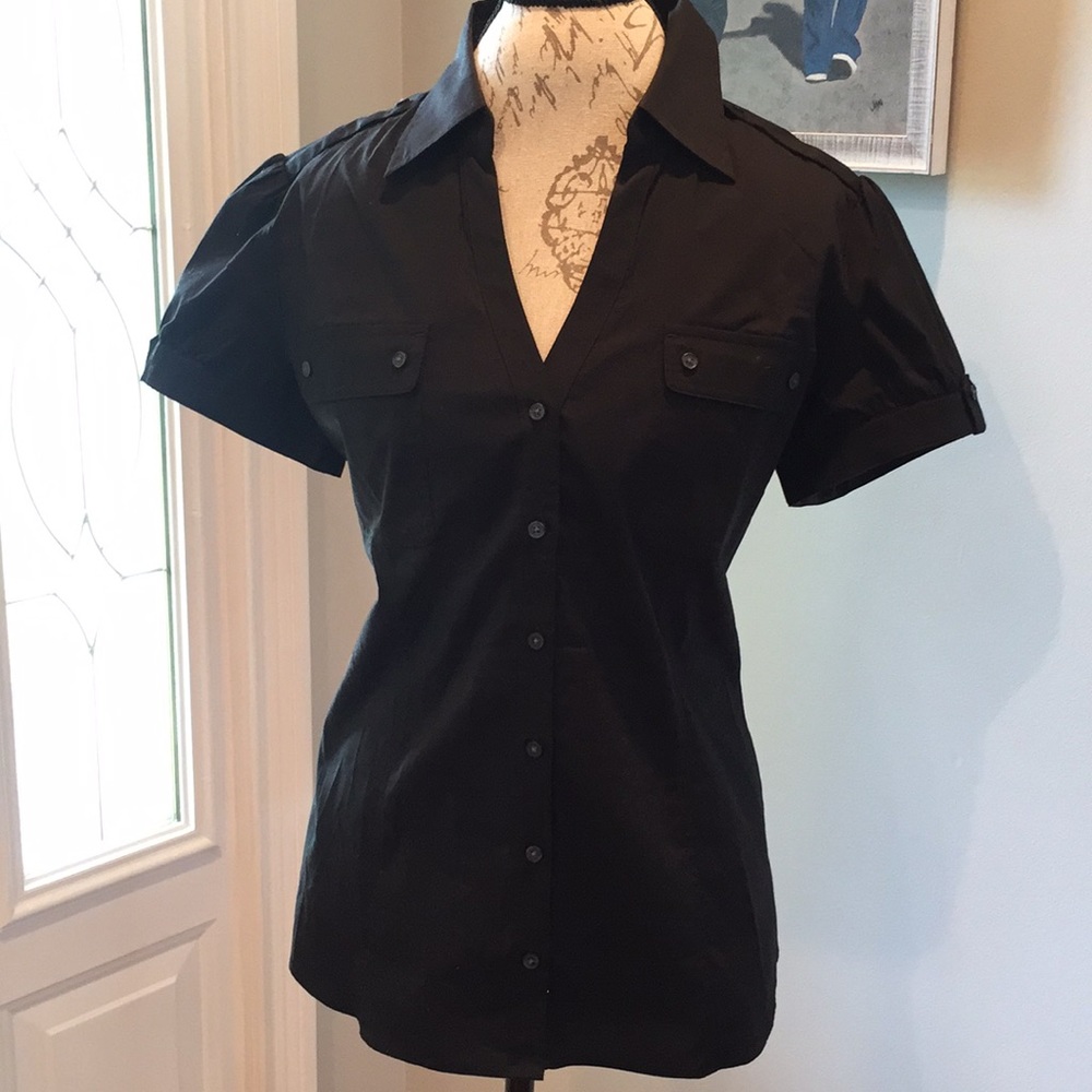 Express Design Studio Short Sleeve Button Down